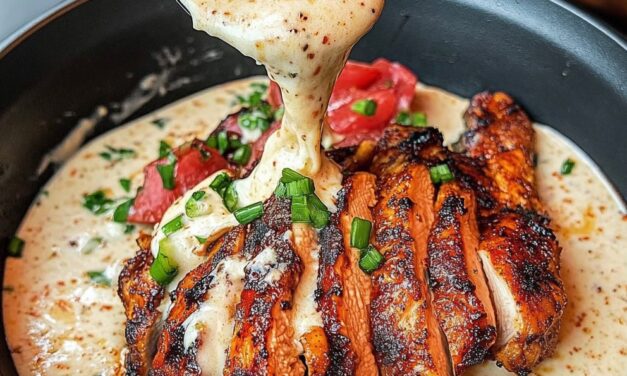 Creamy Grilled Chicken with Garlic Parmesan Sauce